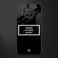 allergic to stupid people black glass case for mi 10i image