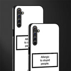 allergic to stupid people white glass case for realme 6 pro image-2