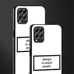 allergic to stupid people white glass case for samsung galaxy f62 image-2