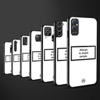 allergic to stupid people white glass case for oppo a54 image-3