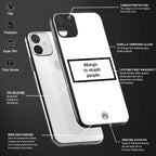 allergic to stupid people white glass case for oppo a54 image-4