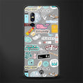 american teen sticker collage glass case for vivo v15 pro image