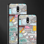 american teen sticker collage glass case for redmi 8a image-2