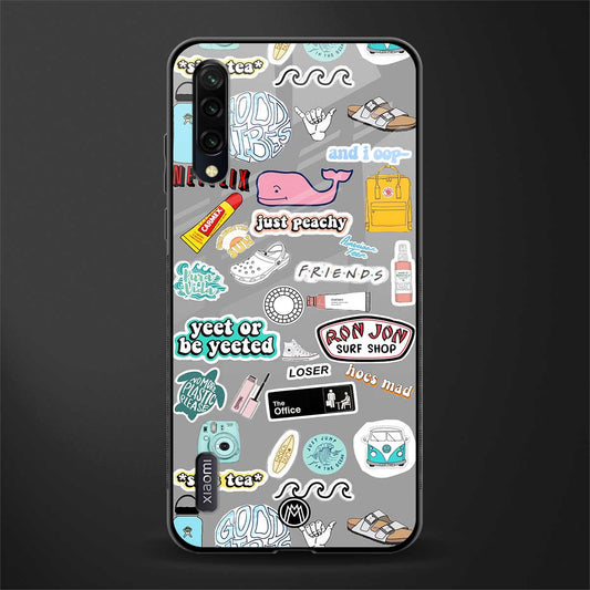 american teen sticker collage glass case for mi a3 redmi a3 image