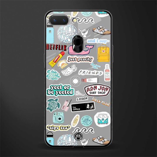 american teen sticker collage glass case for oppo a5 image