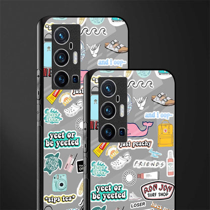 american teen sticker collage glass case for vivo x70 pro plus image-2