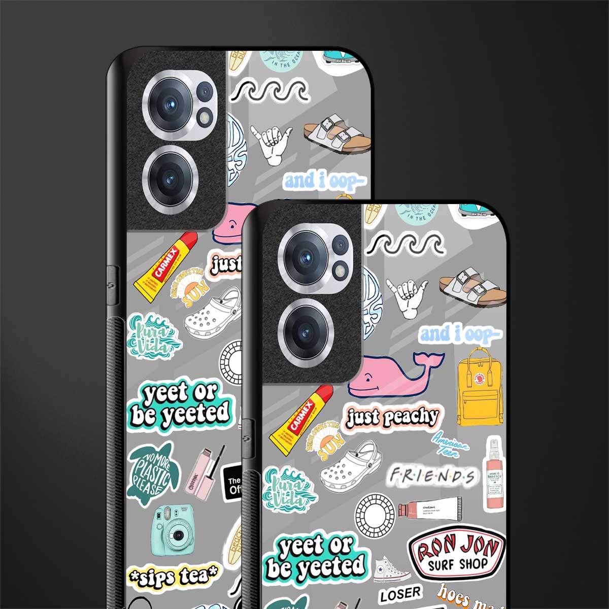 american teen sticker collage glass case for oneplus nord ce 2 5g image-2