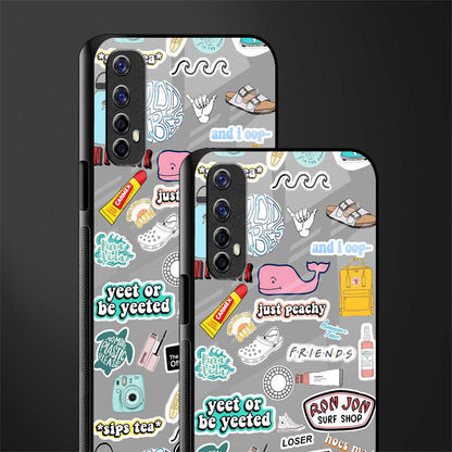 american teen sticker collage glass case for realme 7 image-2