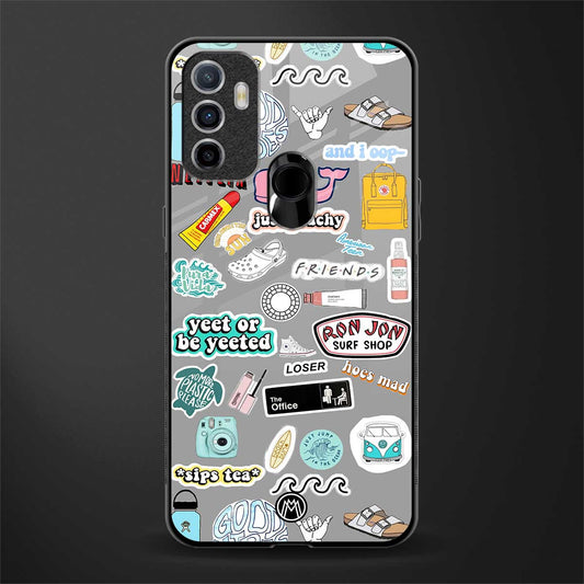 american teen sticker collage glass case for oppo a53 image