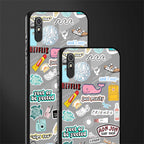 american teen sticker collage glass case for redmi 9a image-2