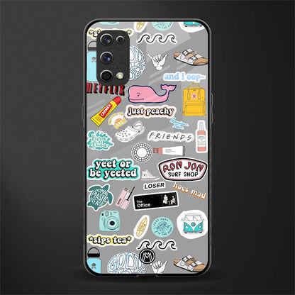 american teen sticker collage glass case for realme x7 pro image