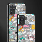 american teen sticker collage glass case for oppo f19 pro image-2
