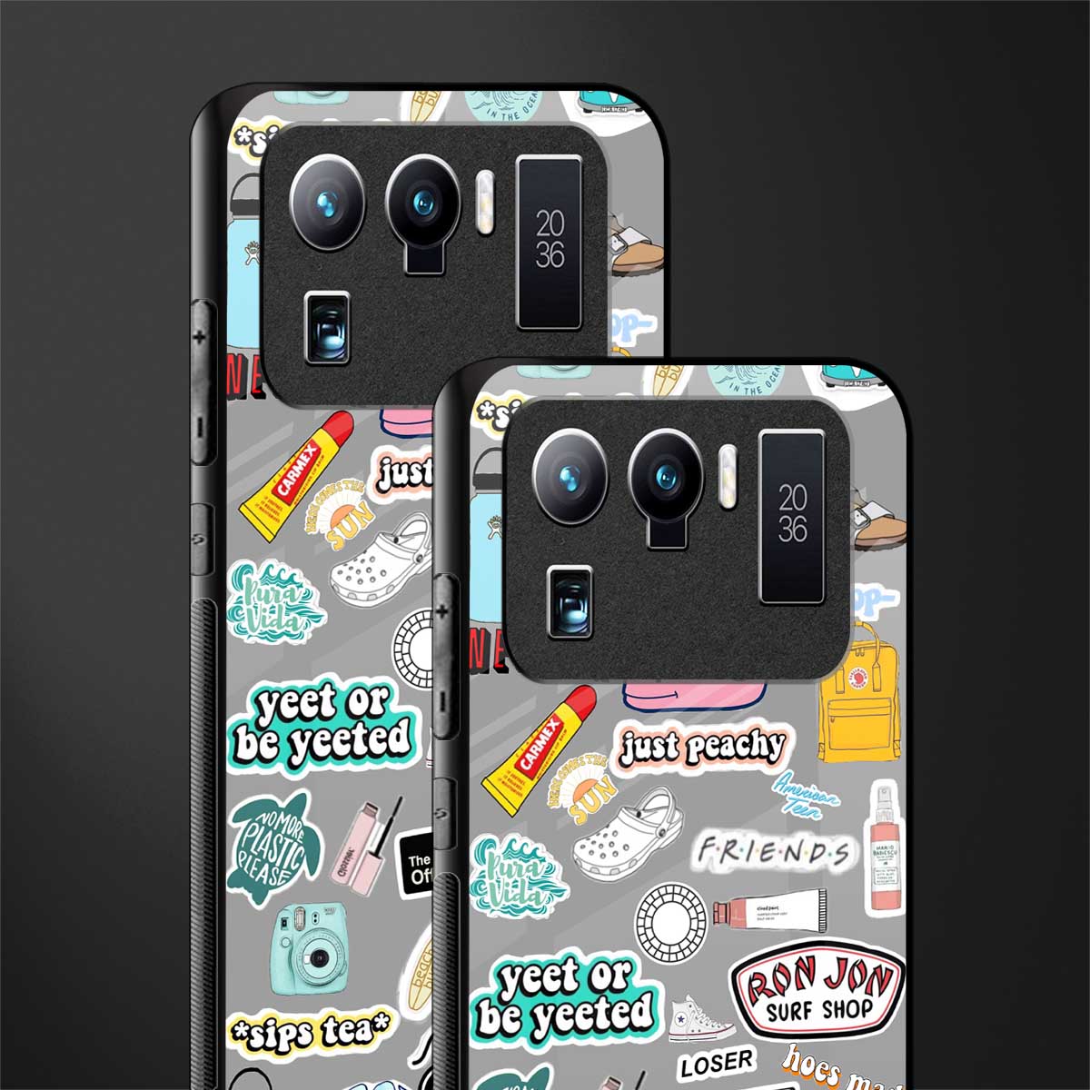 american teen sticker collage glass case for mi 11 ultra 5g image-2