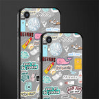 american teen sticker collage glass case for iphone xr image-2