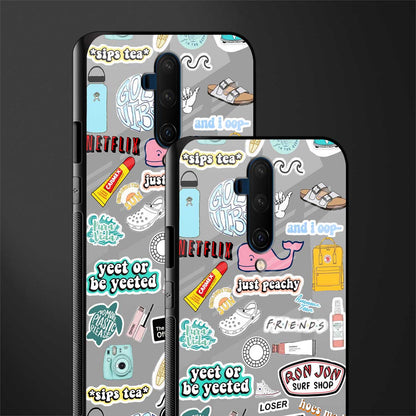 american teen sticker collage glass case for oneplus 7t pro image-2