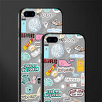 american teen sticker collage glass case for iphone 7 plus image-2