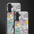 american teen sticker collage back phone cover | glass case for samsun galaxy a24 4g