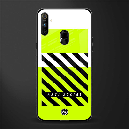 anti social glass case for realme narzo 10a image