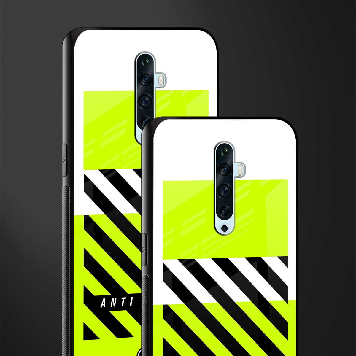 anti social glass case for oppo reno 2f image-2