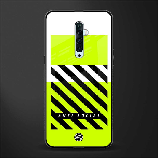 anti social glass case for oppo reno 2z image