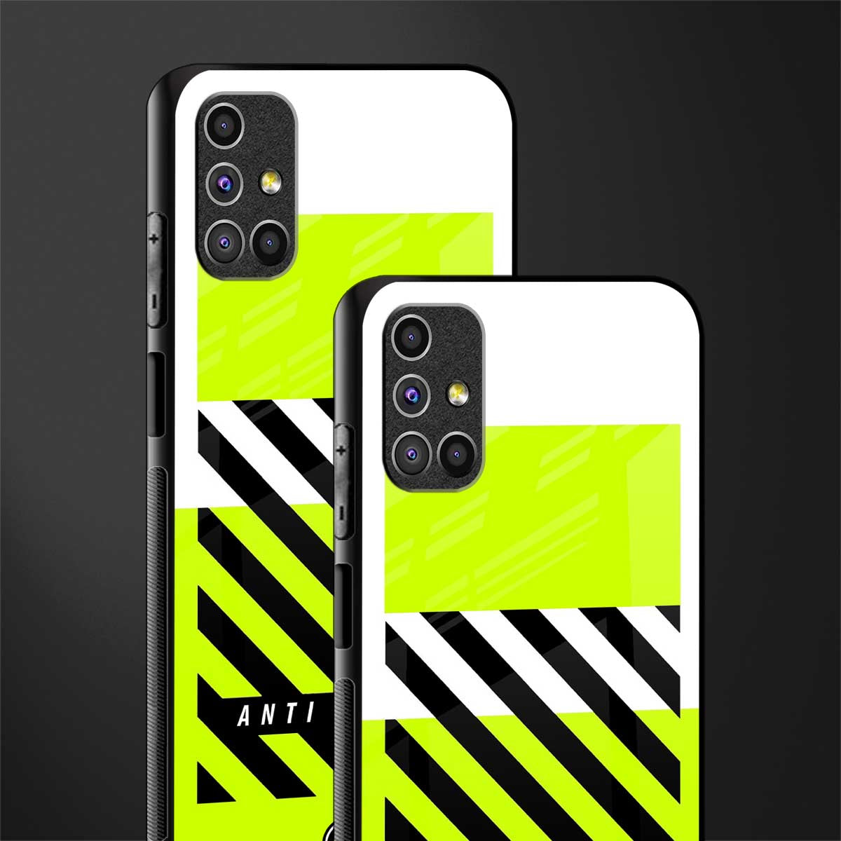 anti social glass case for samsung galaxy m31s image-2