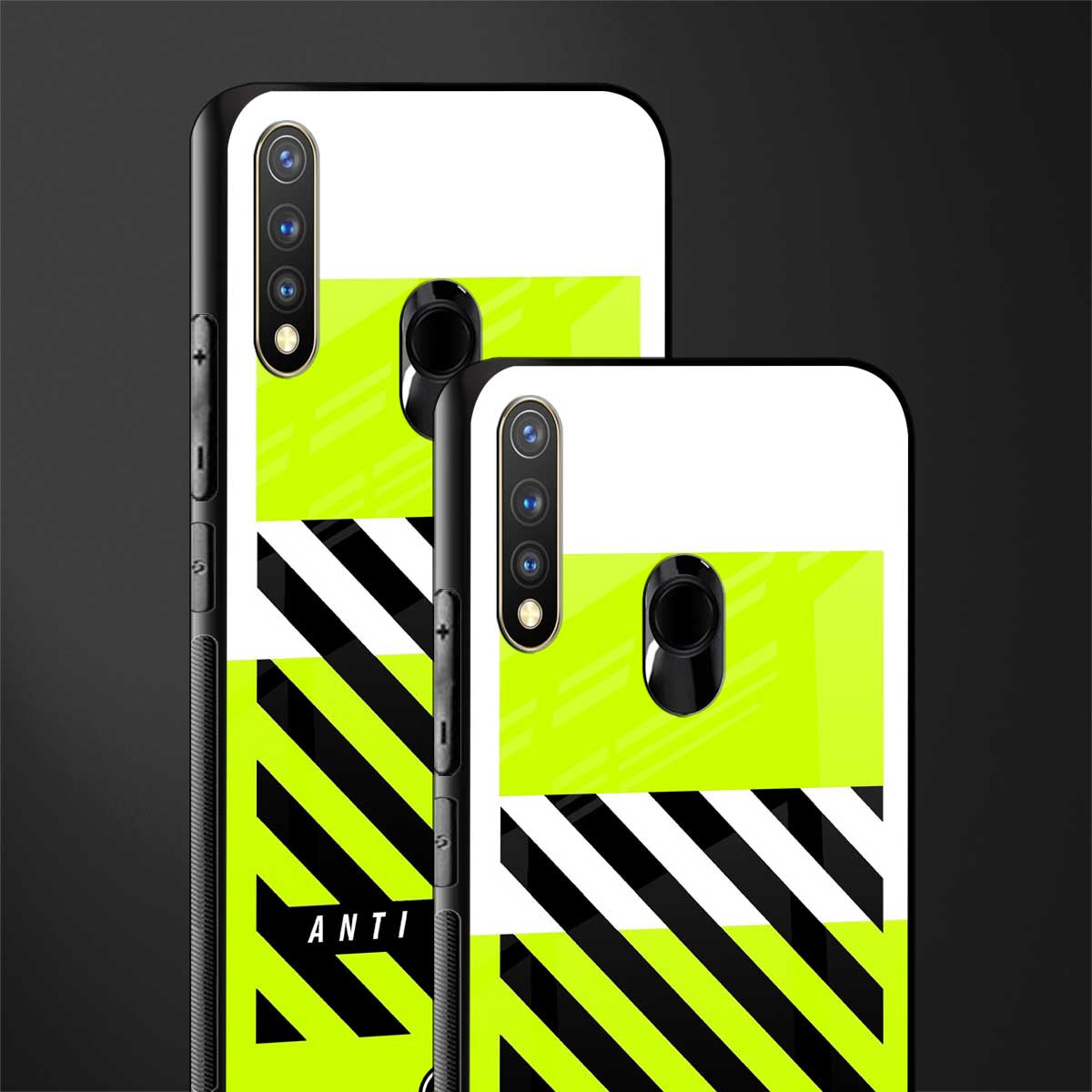 anti social glass case for vivo y19 image-2