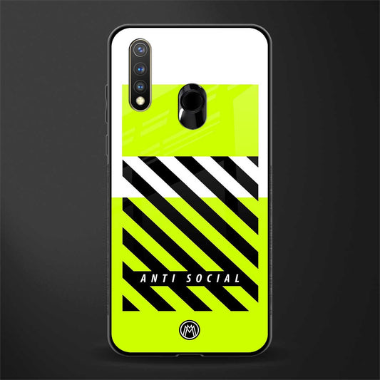 anti social glass case for vivo u20 image