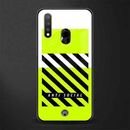 anti social glass case for vivo y19 image