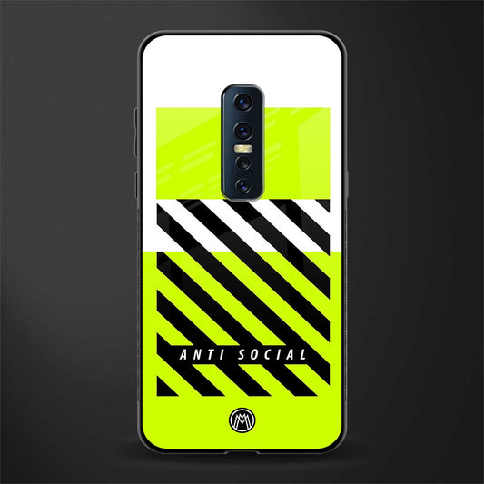 anti social glass case for vivo v17 pro image