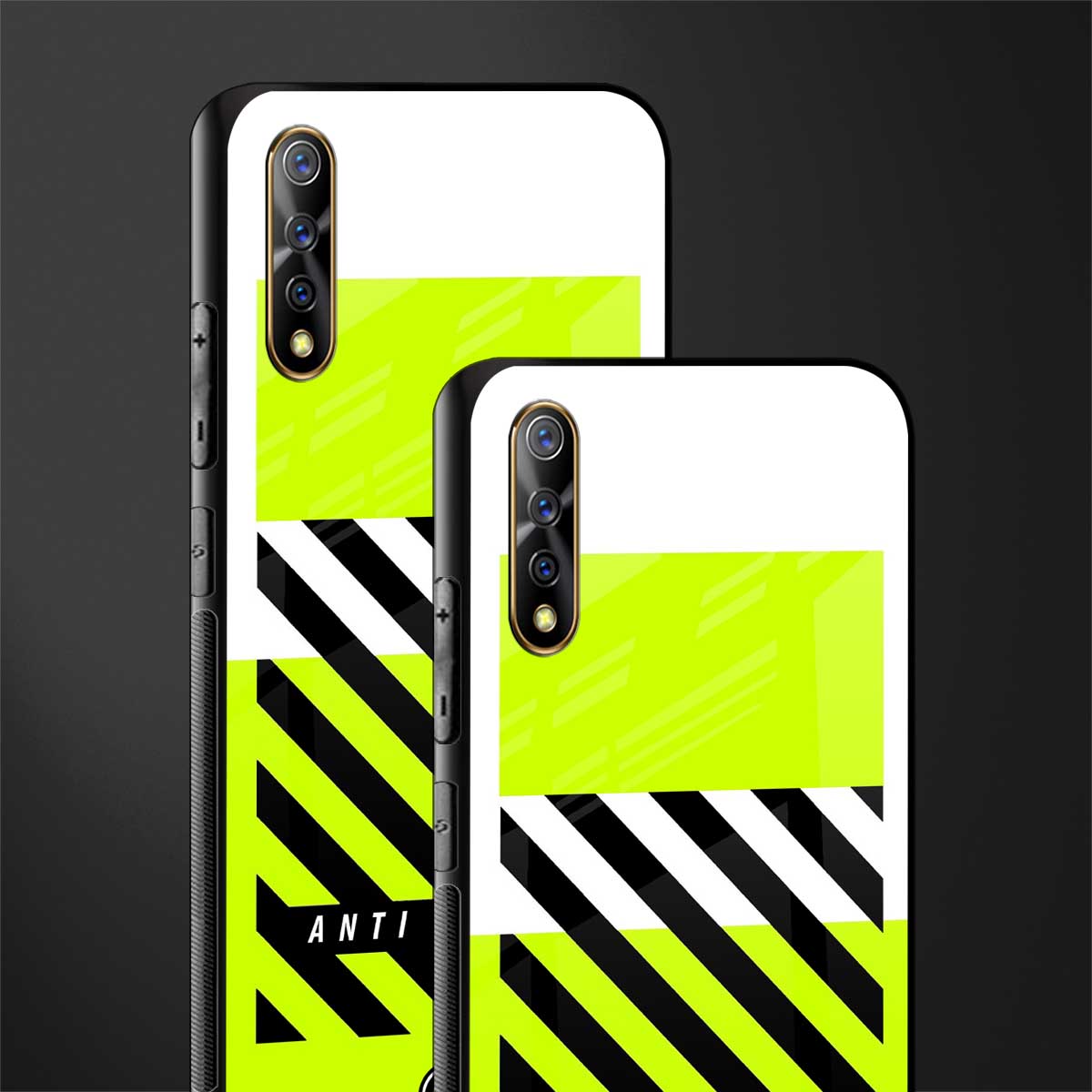 anti social glass case for vivo z1x image-2
