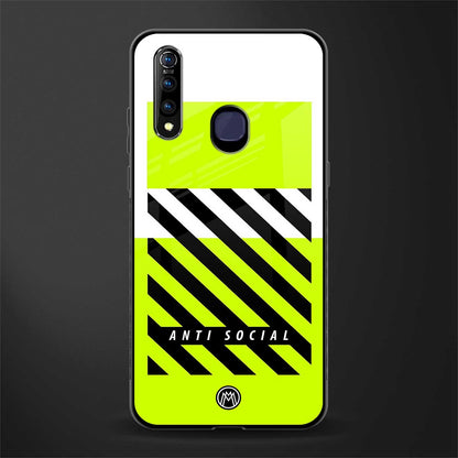 anti social glass case for vivo z1 pro image