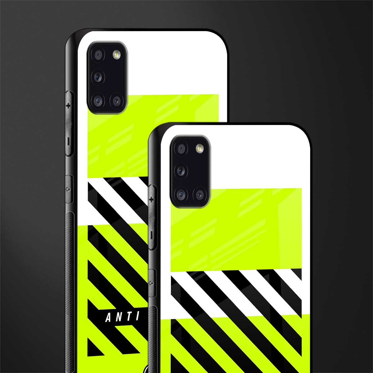 anti social glass case for samsung galaxy a31 image-2