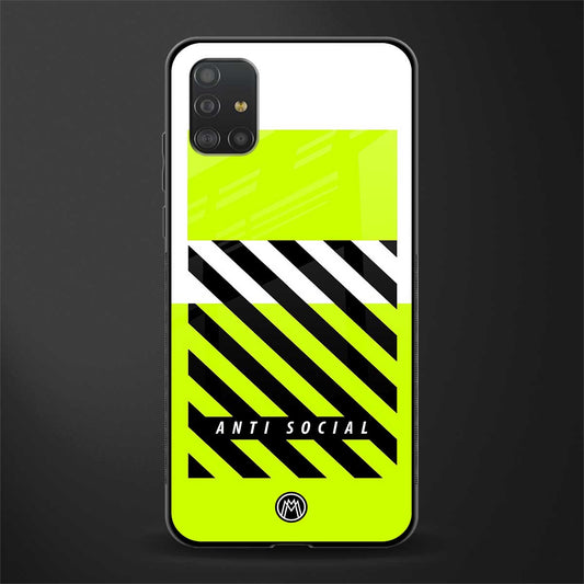 anti social glass case for samsung galaxy a51 image