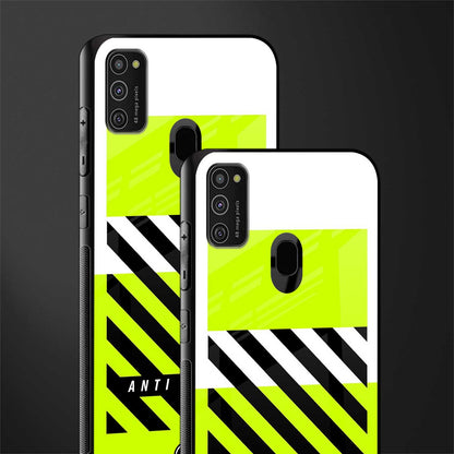 anti social glass case for samsung galaxy m21 image-2