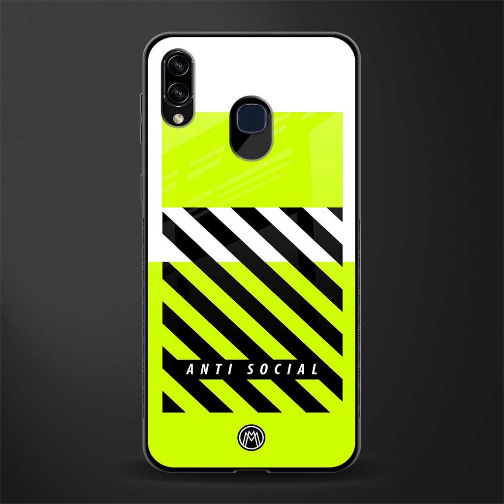 anti social glass case for samsung galaxy m10s image