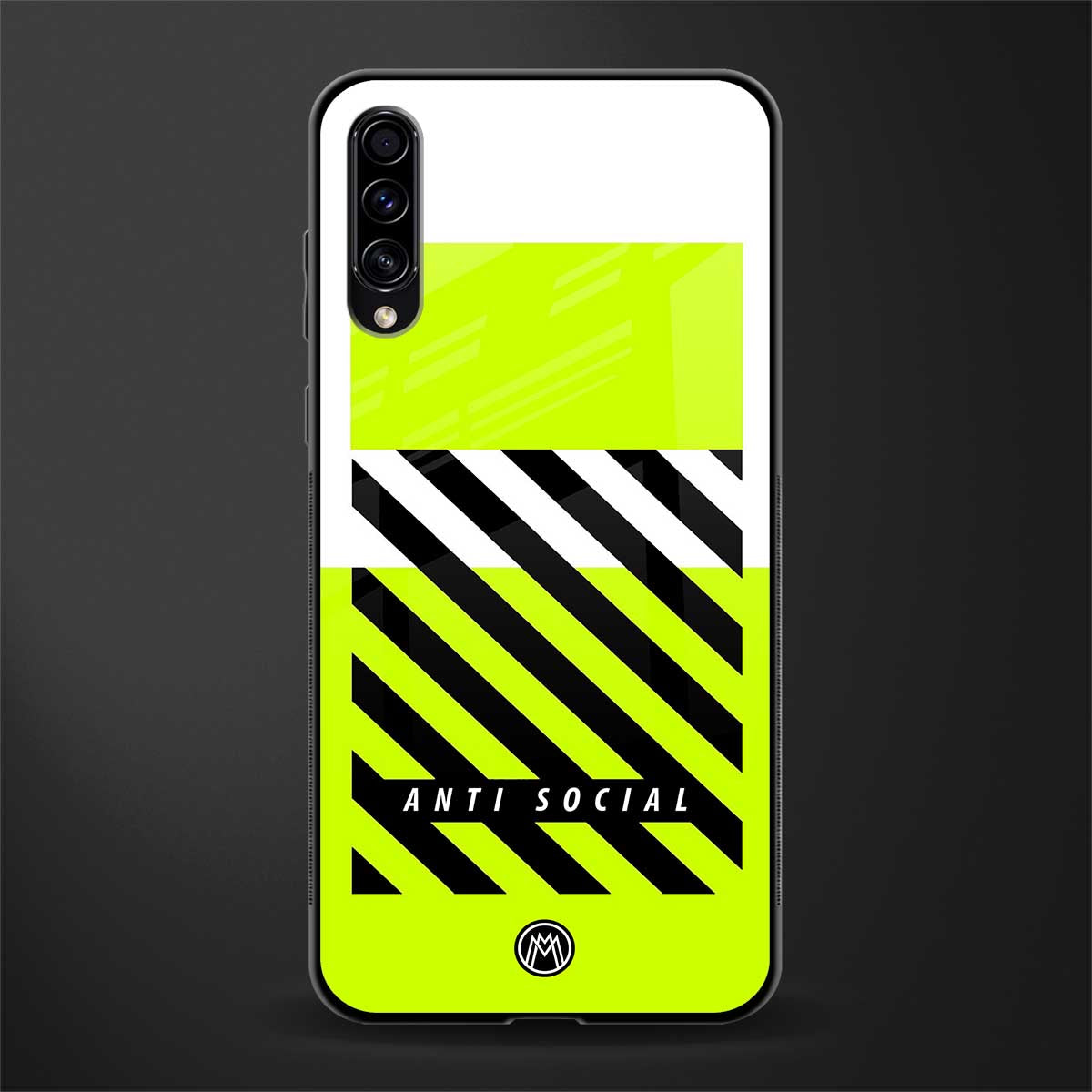 anti social glass case for samsung galaxy a70s image