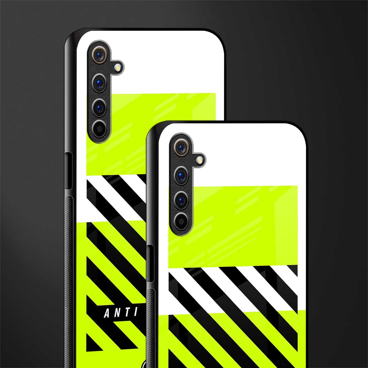anti social glass case for realme 6i image-2