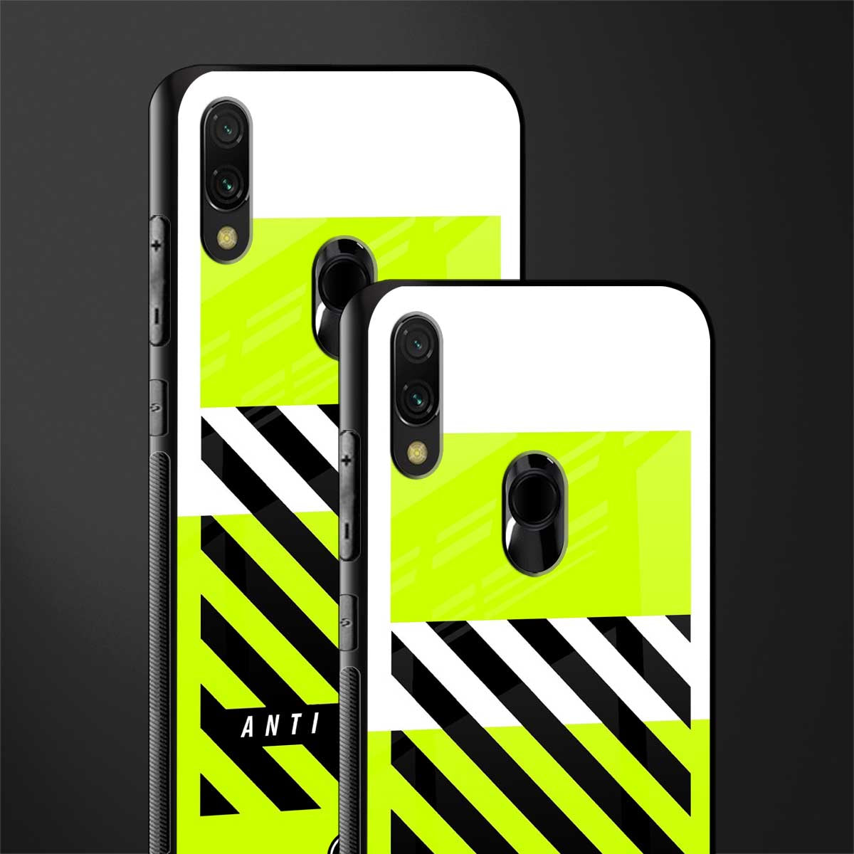 anti social glass case for redmi note 7s image-2