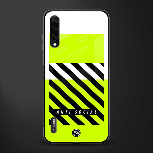 anti social glass case for mi a3 redmi a3 image