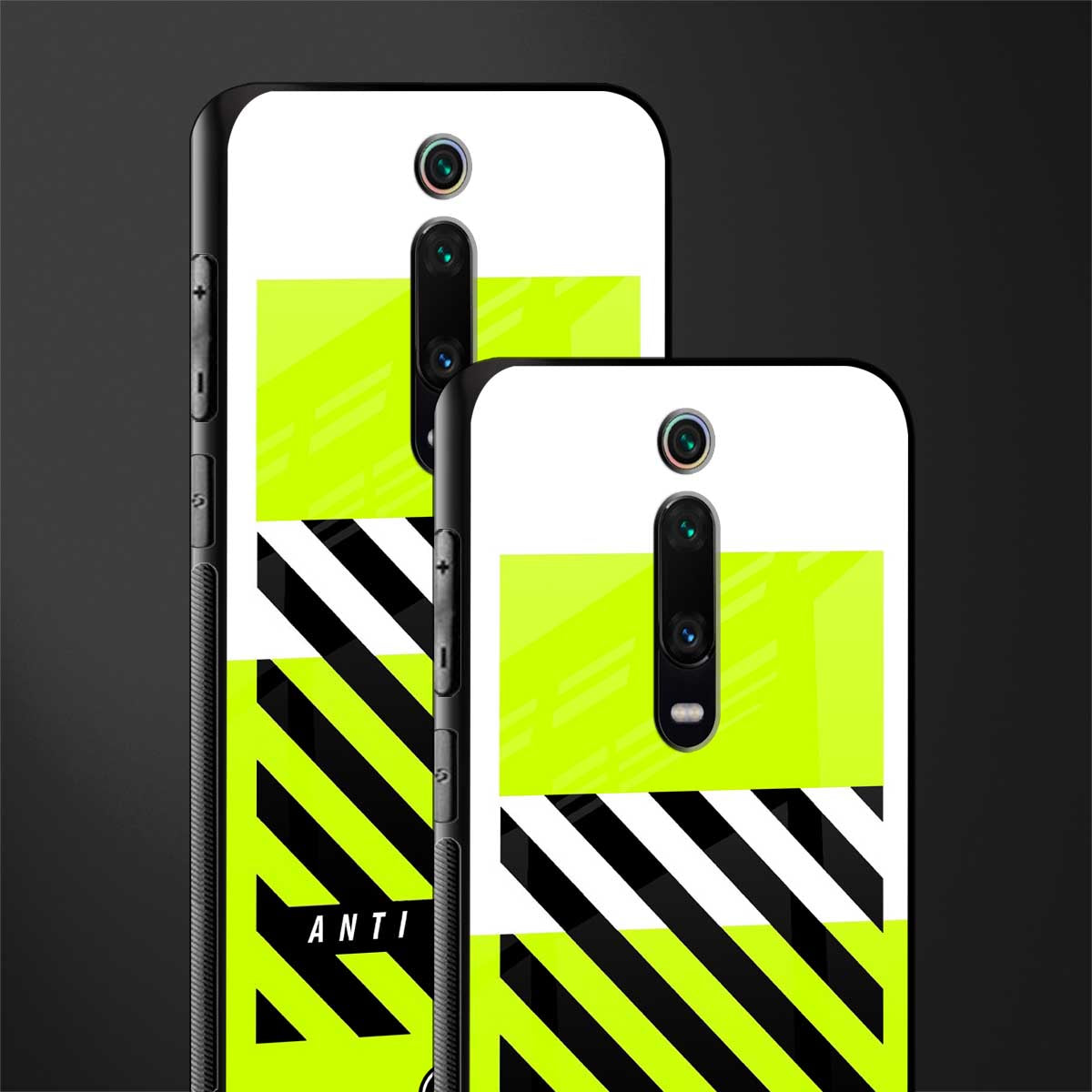 anti social glass case for redmi k20 image-2