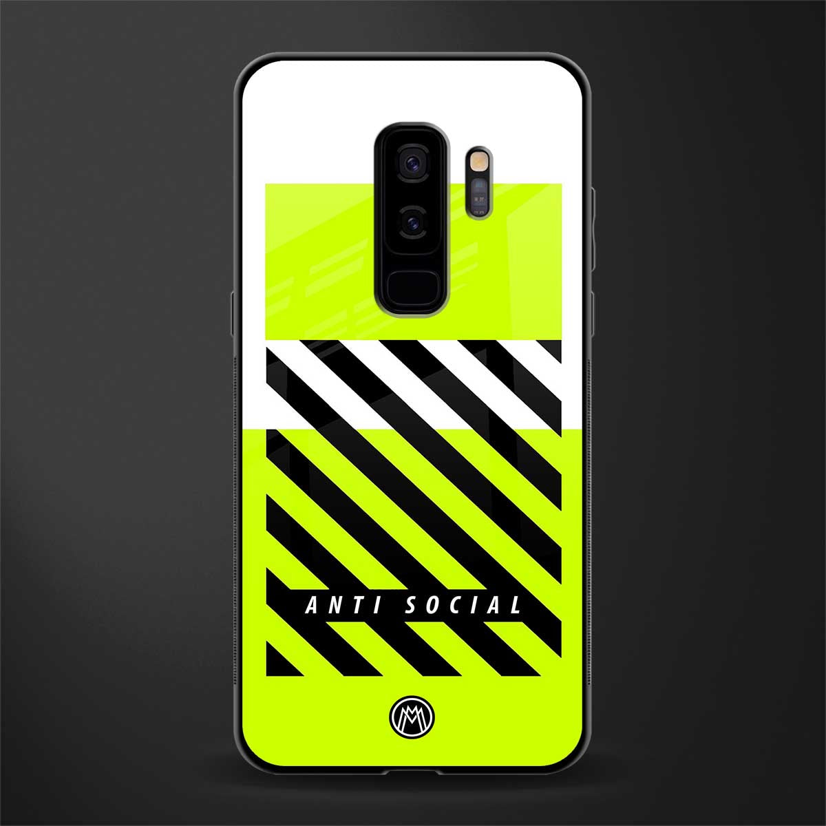 anti social glass case for samsung galaxy s9 plus image