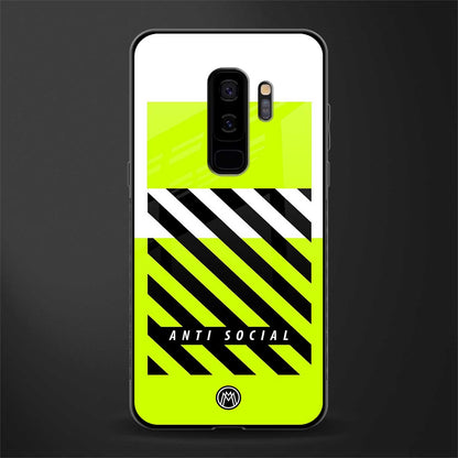 anti social glass case for samsung galaxy s9 plus image