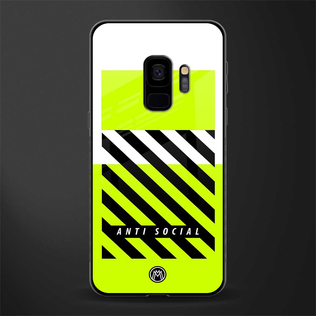 anti social glass case for samsung galaxy s9 image