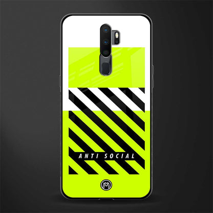 anti social glass case for oppo a9 2020 image