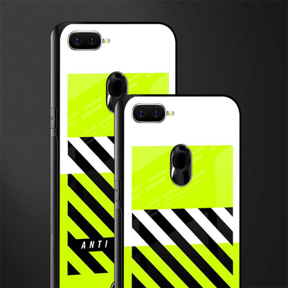 anti social glass case for oppo a12 image-2