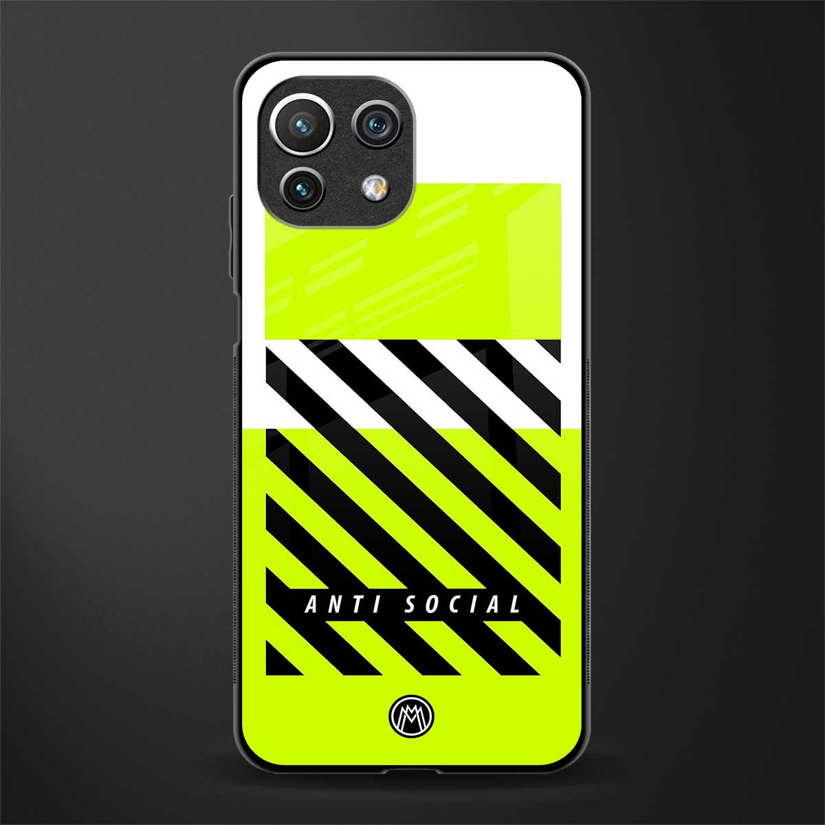 anti social glass case for mi 11 lite image