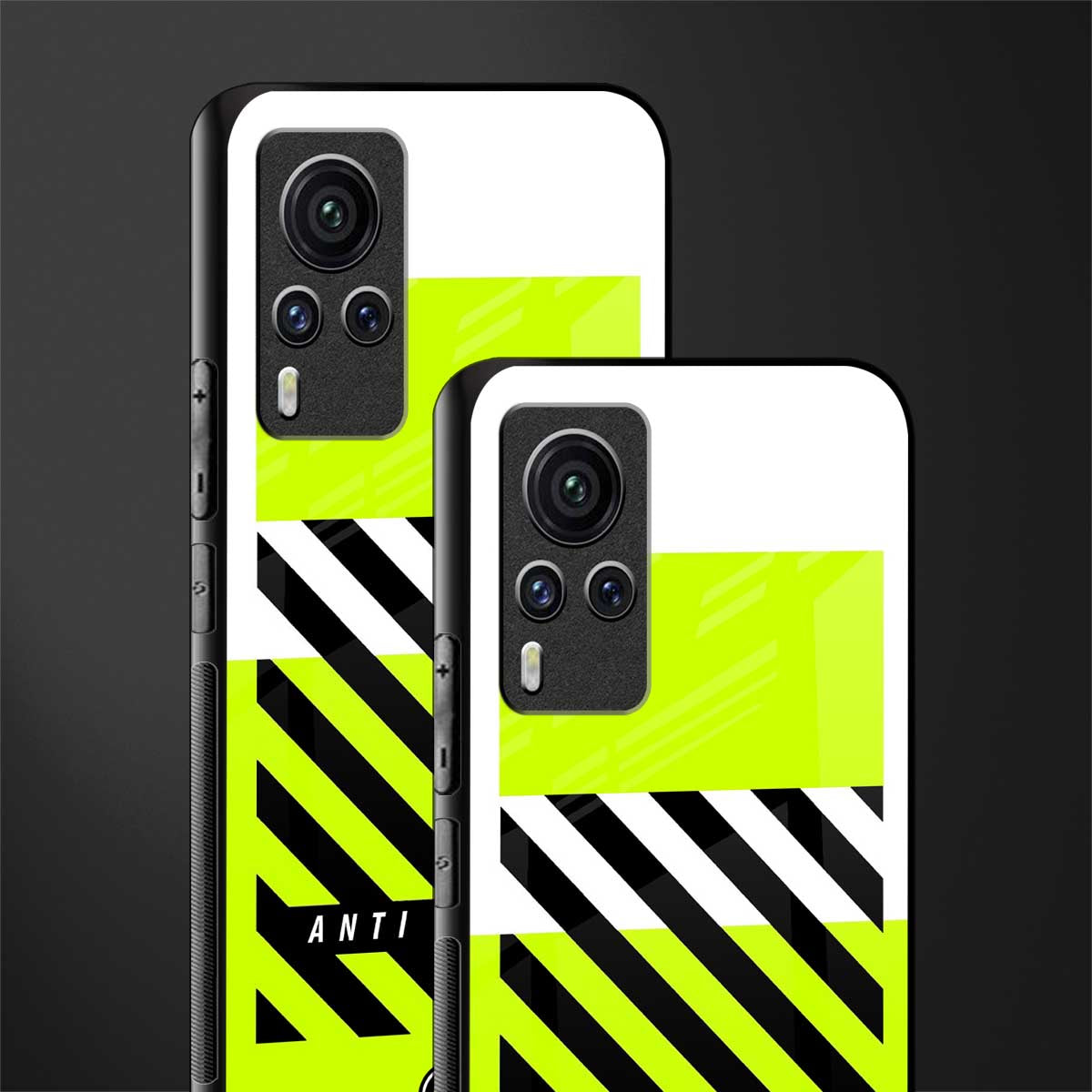 anti social glass case for vivo x60 pro image-2