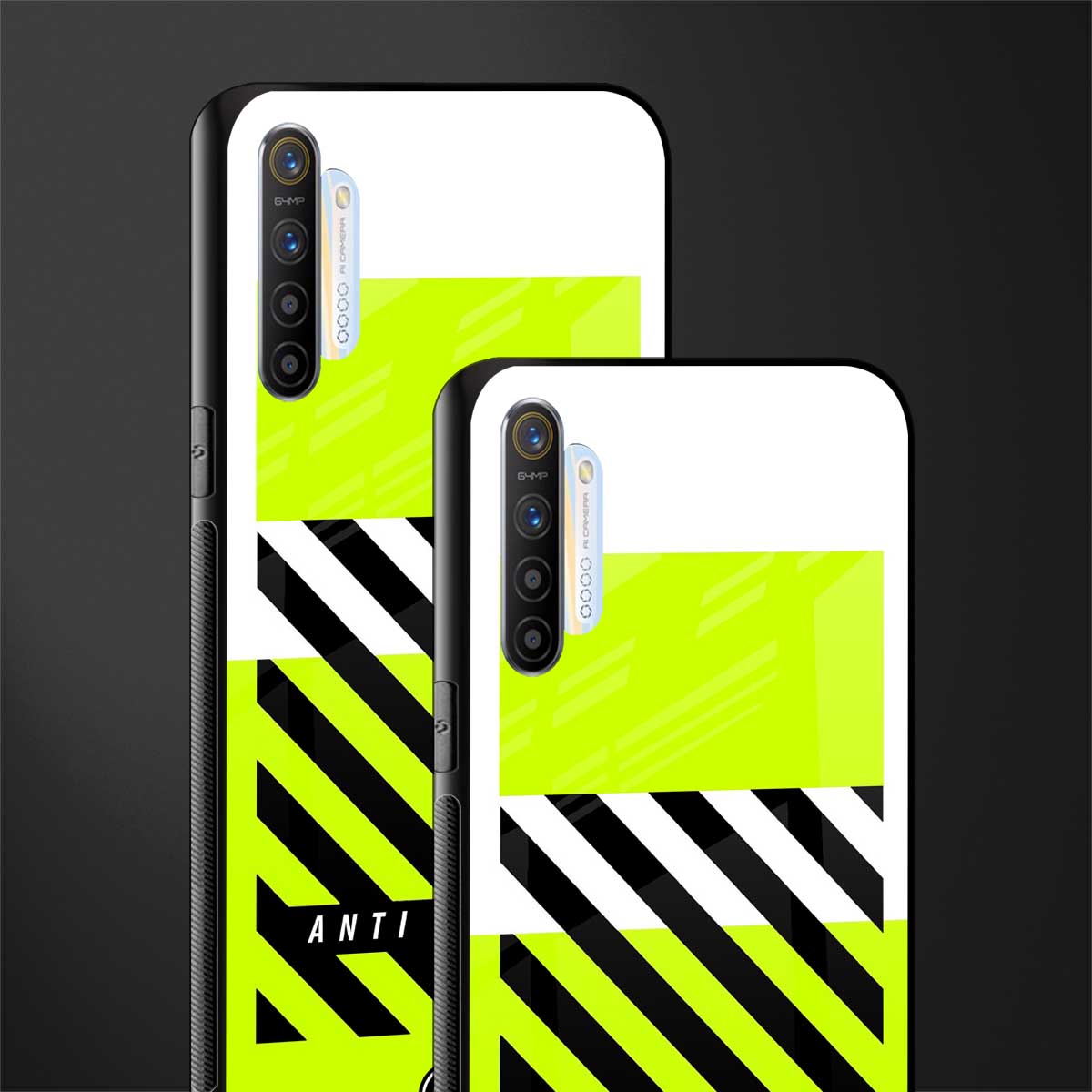 anti social glass case for realme x2 image-2