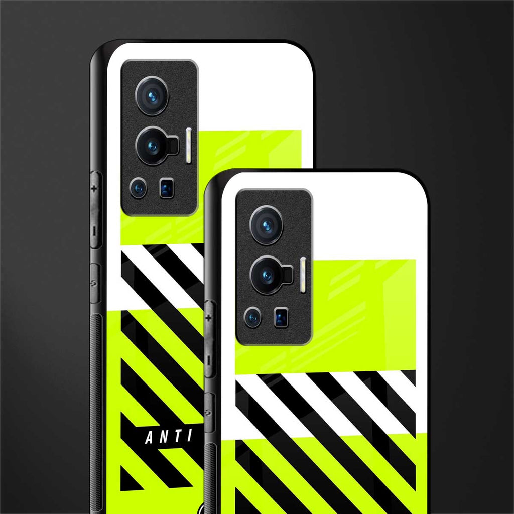 anti social glass case for vivo x70 pro image-2