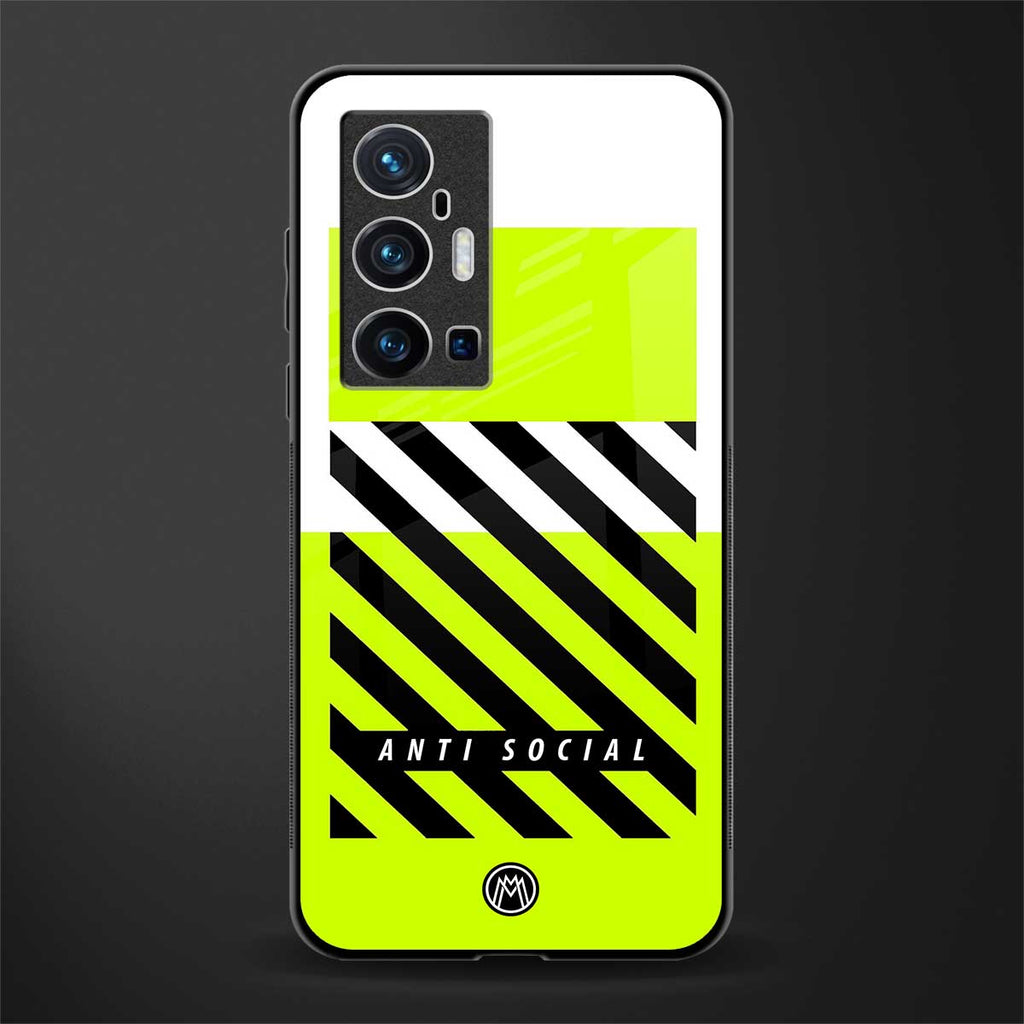 anti social glass case for vivo x70 pro plus image